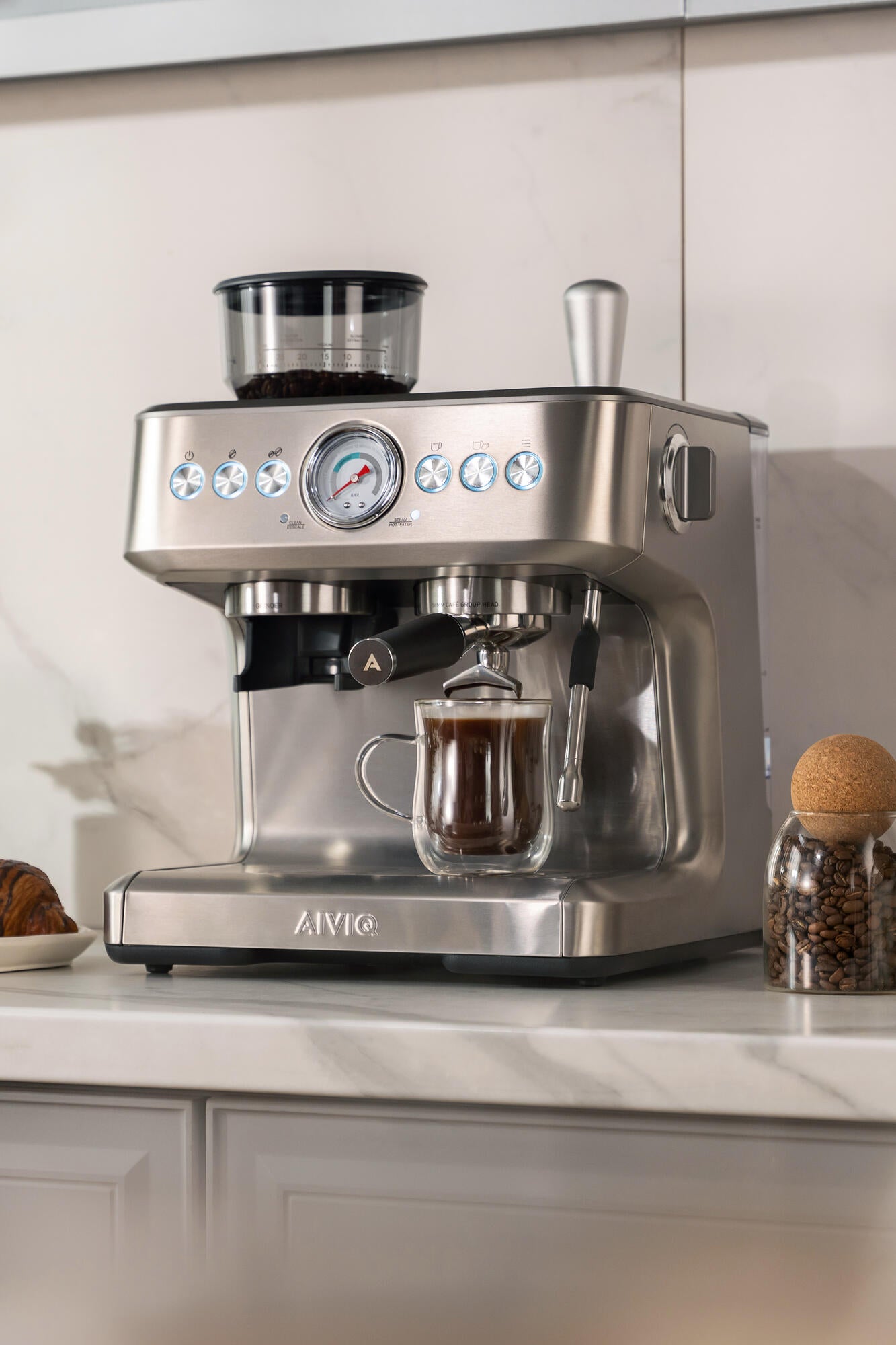 Aspire Core espressomaskine - sølvfarvet